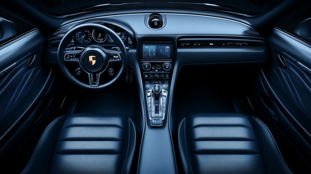luxury Porsche interior